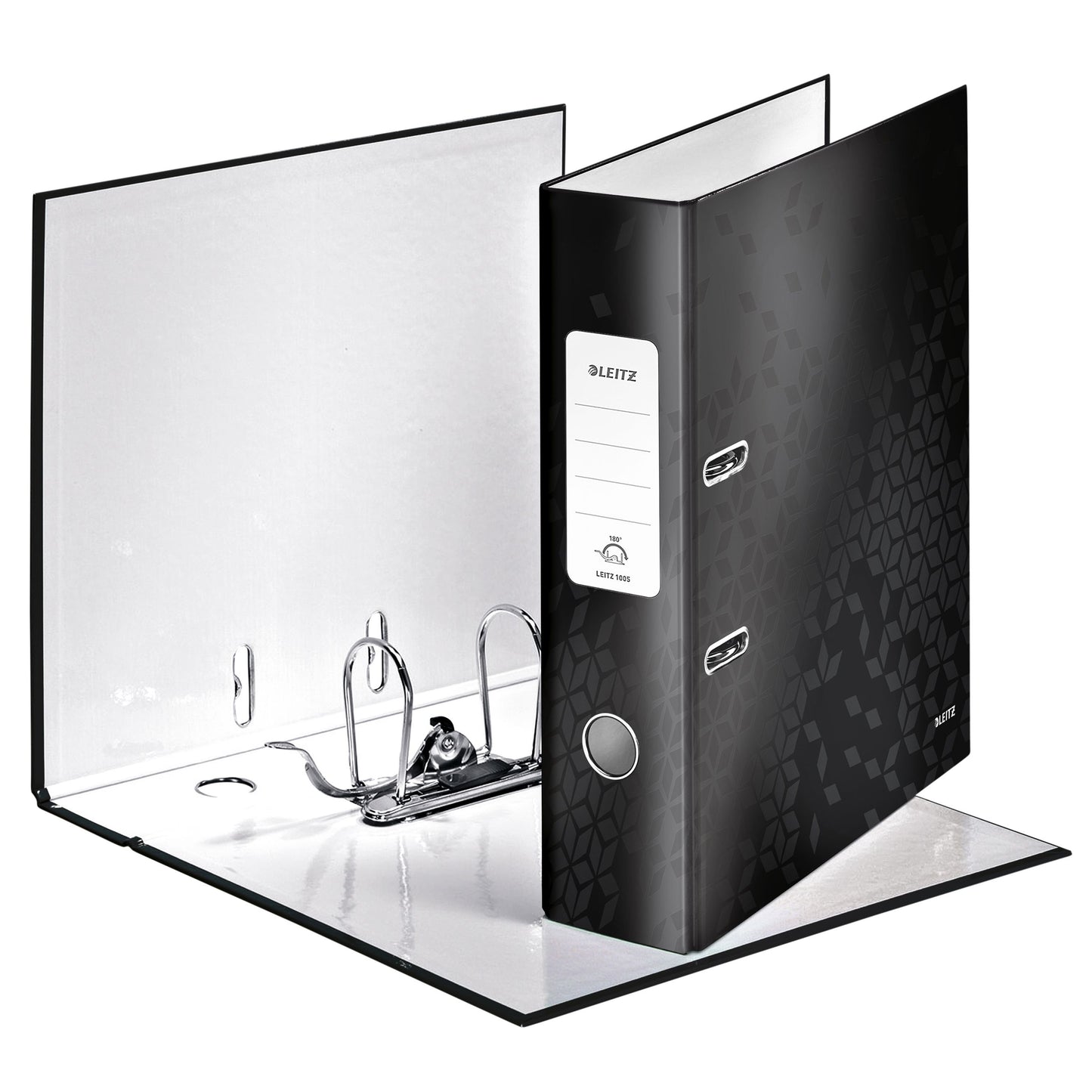 Leitz - Ordner Wow 180° laminé 80mm A4 noir