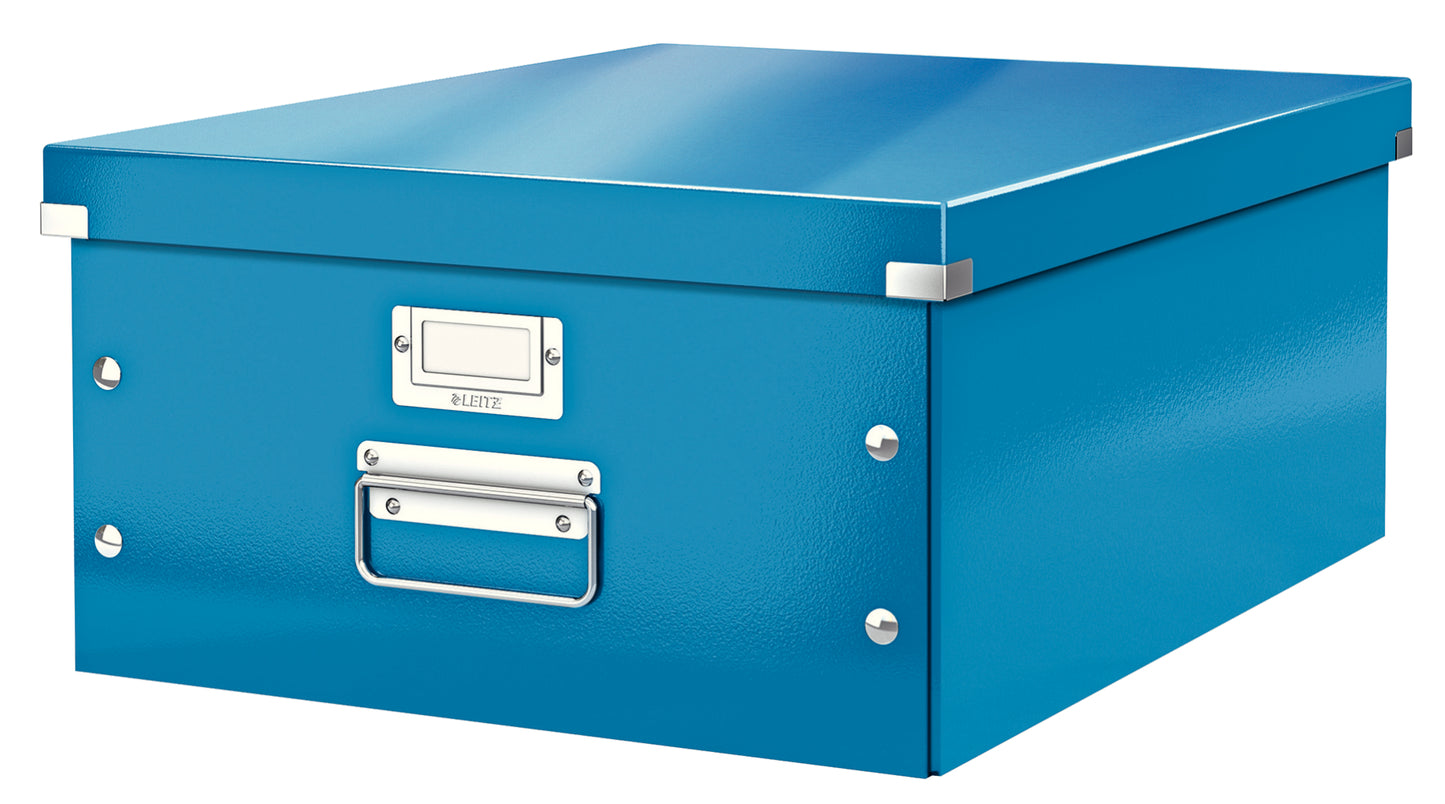 Leitz - Aufbewahrungsbox Click Store WOW groß 369x200x482mm blau | 6 Stück
