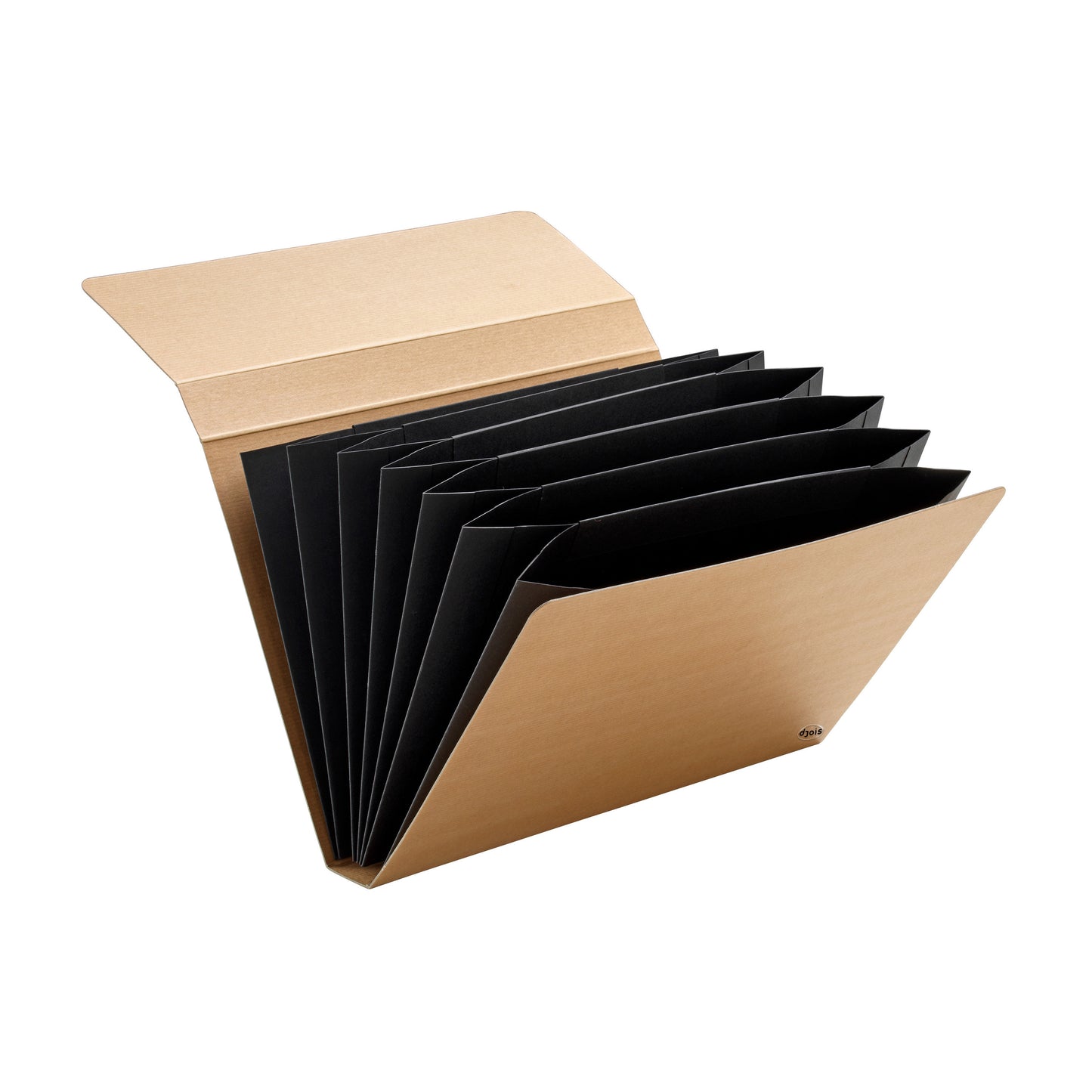 Djois - Projectmap Kraft Line A4 7 vakken bruin