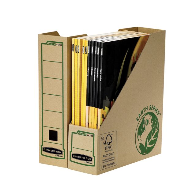 Bankers Box - Tijdschriftcassette earth a4 80mm br
