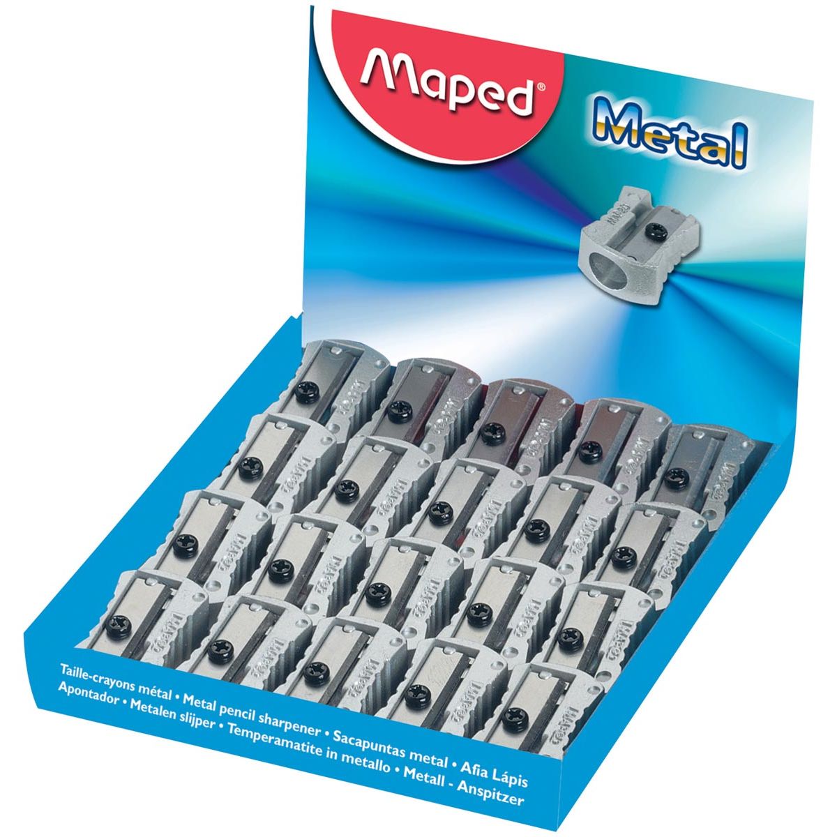 Maped – Klassischer 1-Loch-Bleistiftspitzer, in einer Box