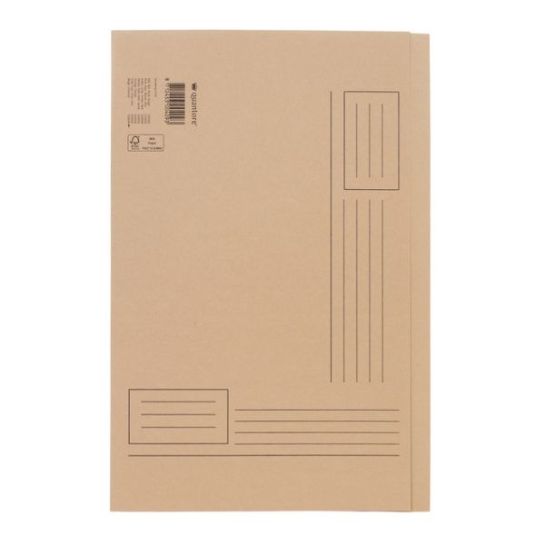 Quantore - Dossier pliant Folio côté irrégulier 250gr beige