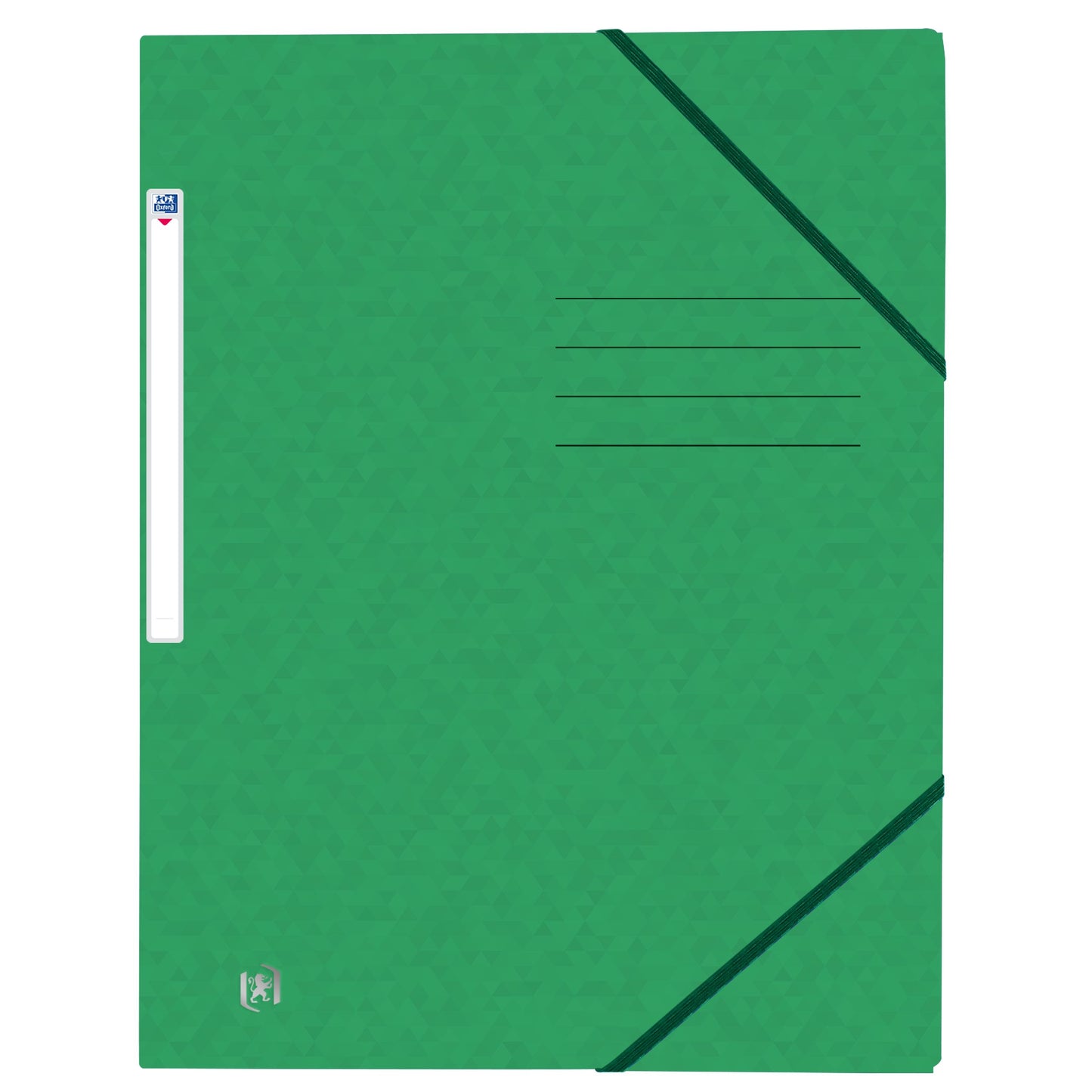 Oxford - Elastomap top file a4 3 kleppen 390gr groen | 10 stuks