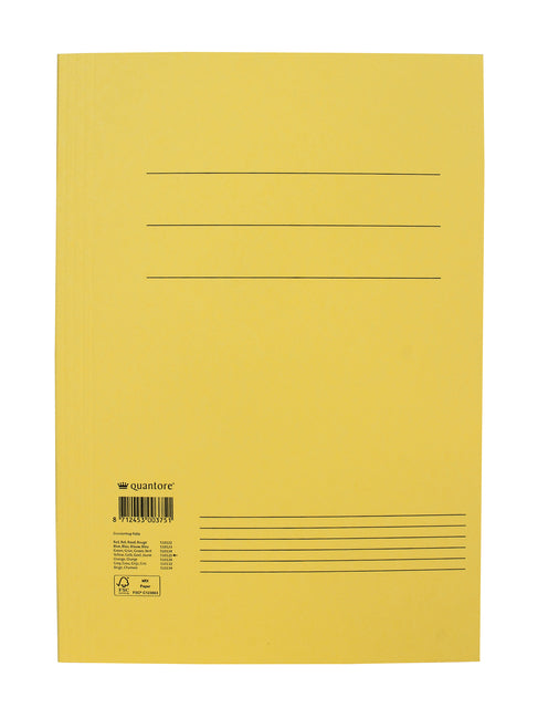 Quantore - Aktenordner Folio 300gr gelb | 10 Stück