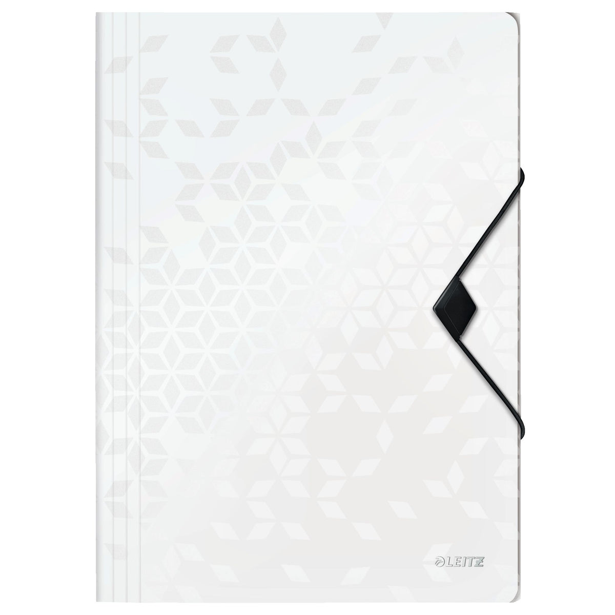 Leitz - Dossier Elasto WOW A4 3 rabats PP blanc | 10 pièces