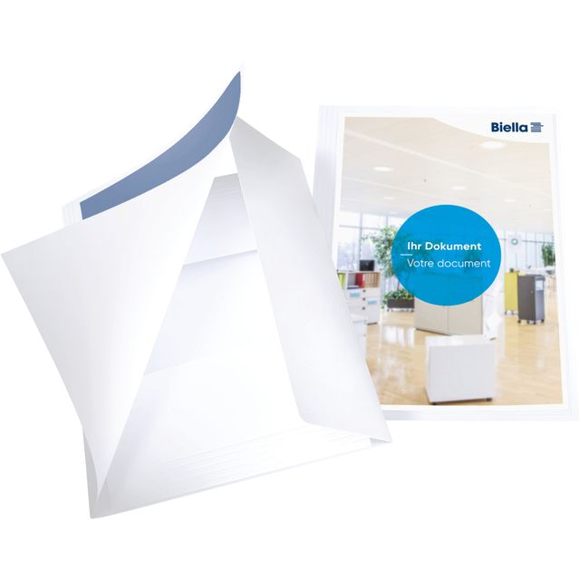 Biella - Angebotsmappe Pearl 2 A4 mit Tasche 3 Klappen weiß