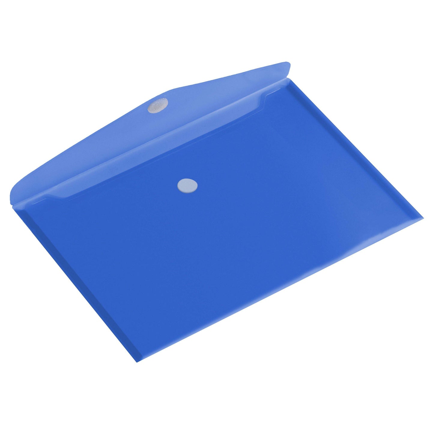 Quantore - Umschlagtasche A4 335x240mm quer PP transparent blau | 10 Stück