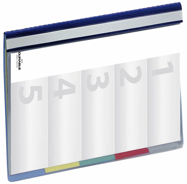 Durable - Dossier d'organisation Divisoflex A4 bleu | 5 pièces