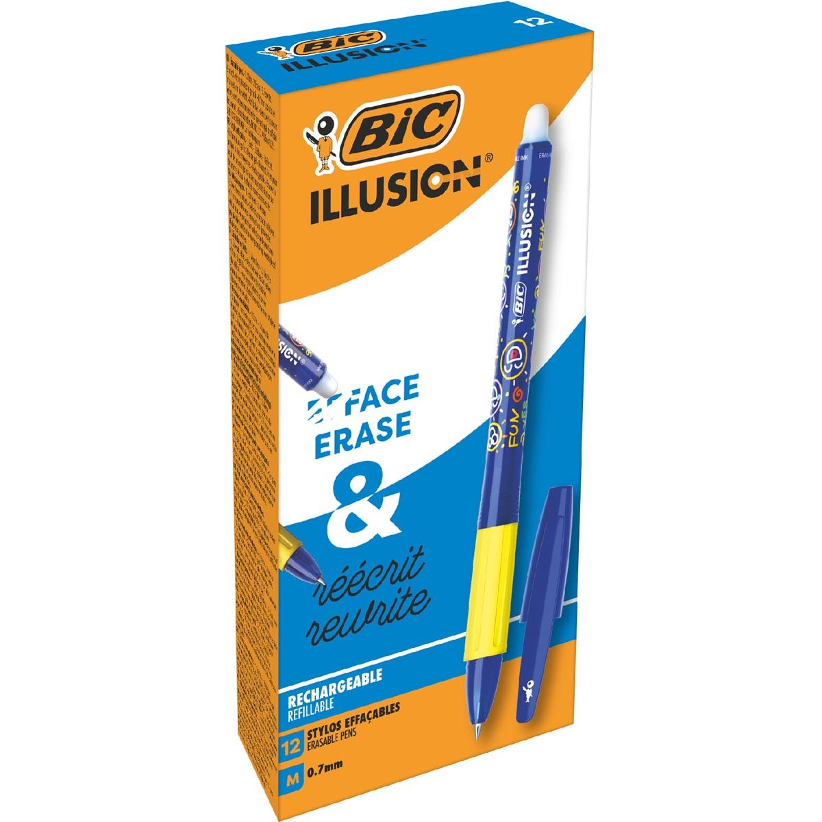 Bic - Gel roller Gel-ocity illusion bleu