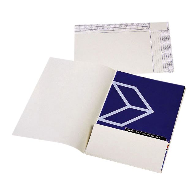 Quantore - Innenordner Djois A4 1 Klappe 180gr elfenbein | 25 Stück