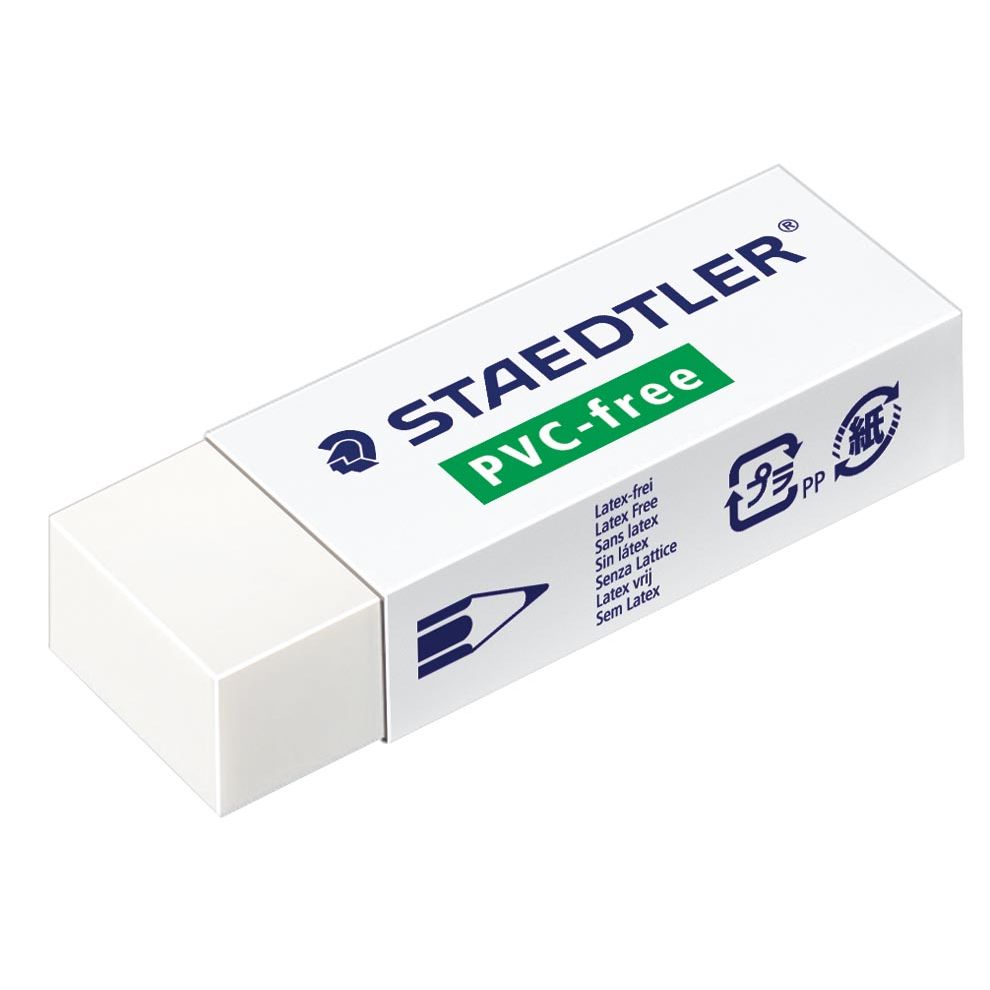 Staedtler - PVC-freier Radiergummi, ft 65 x 23 x 13 mm, weiß