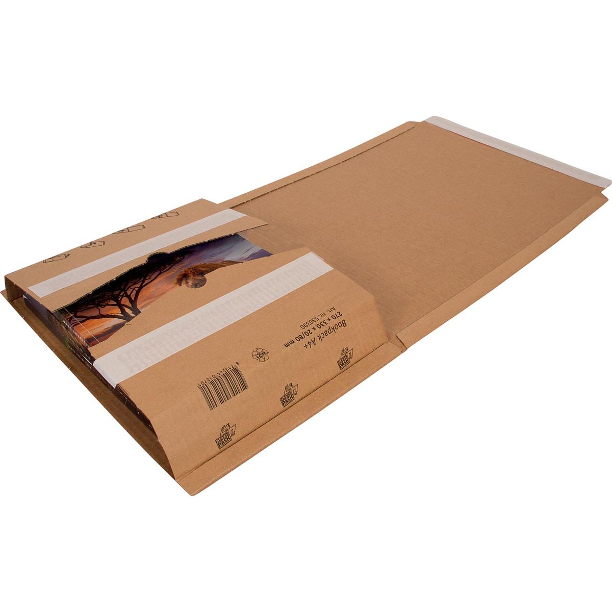 Cleverpack - wikkelverpakking uit golfkarton, ft 270 x 330 x 20 / 80, pak van 10 stuks