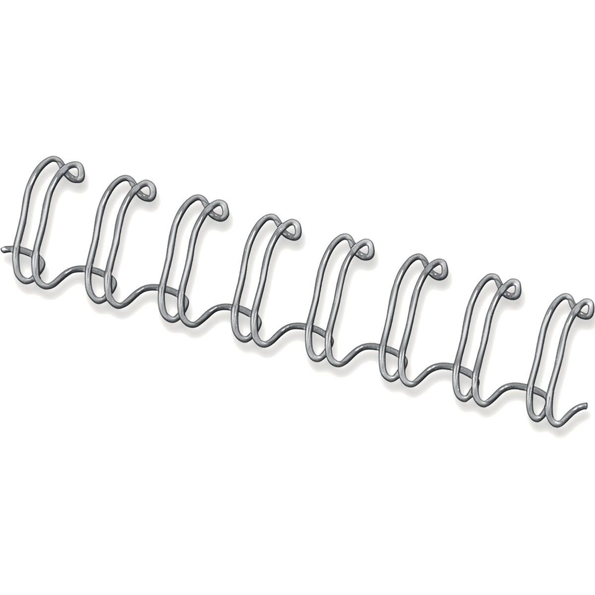 Fellowes - draadruggen, doos van 100 stuks, 10 mm, zilver