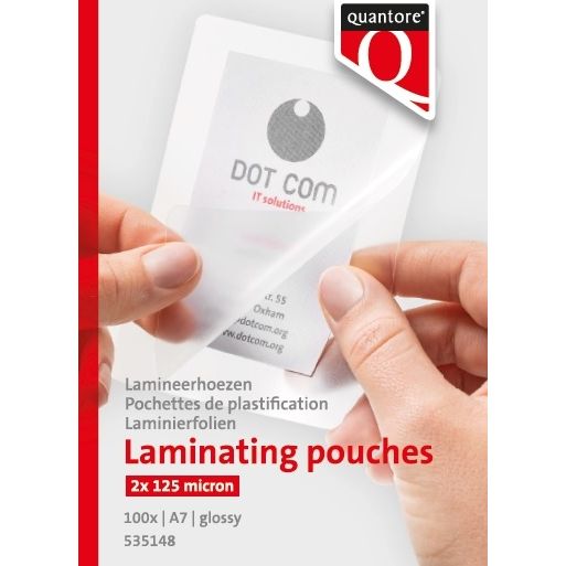 Quantore - Laminierhülse A7 2x125micron 100 Stück