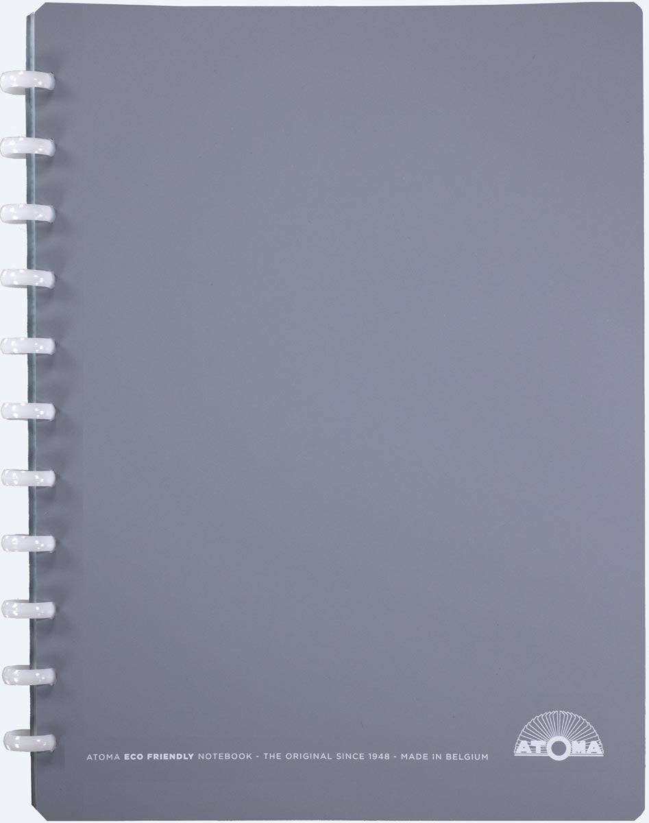 Atoma - Eco schrift, ft A4 +, 120 bladzijden, commercieel geruit, met 6 tabbladen en 5 showtassen, assorti (afbeelding 4)