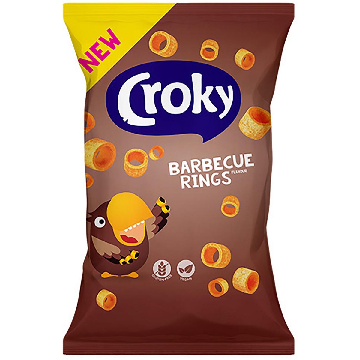 Croky - rings barbecue, zakje van 75 g