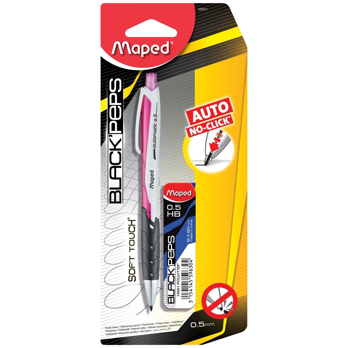 Maped - vulpotlood Auto 0,5 mm + vulling op blister