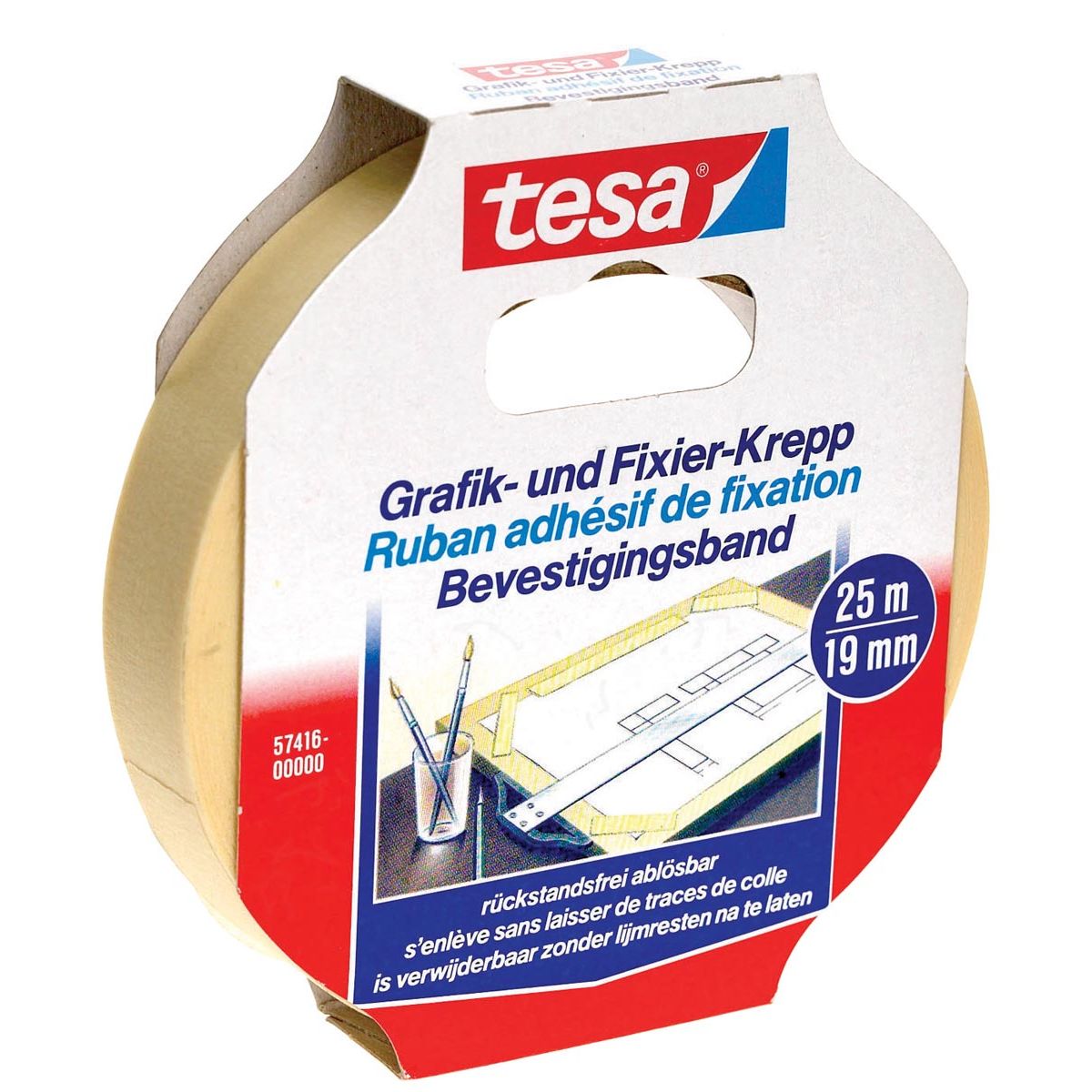 Tesa - Montageklebeband, ft 19 mm x 25 m