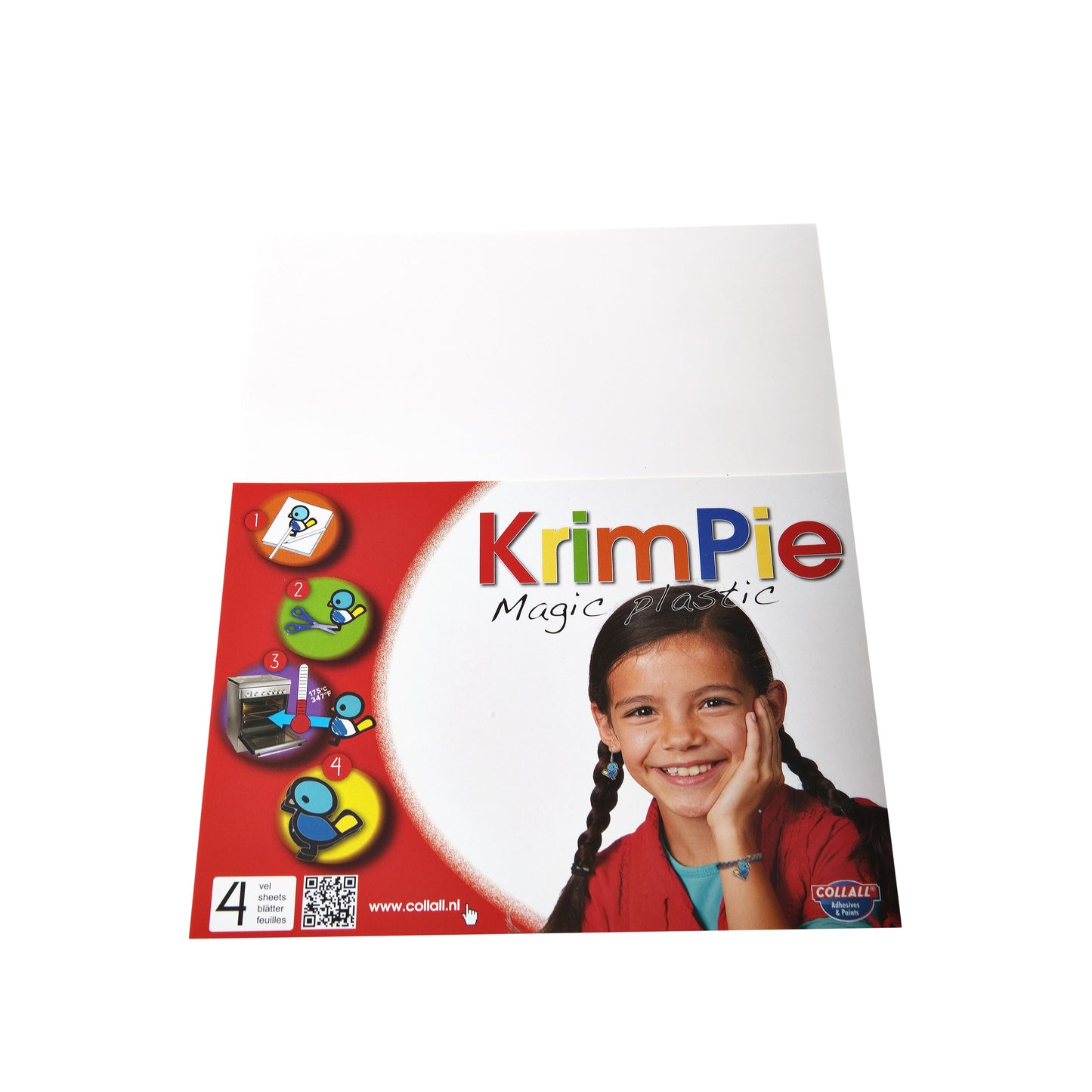 Collall - Krimpievel Magic Plastic wit set à 4 vel