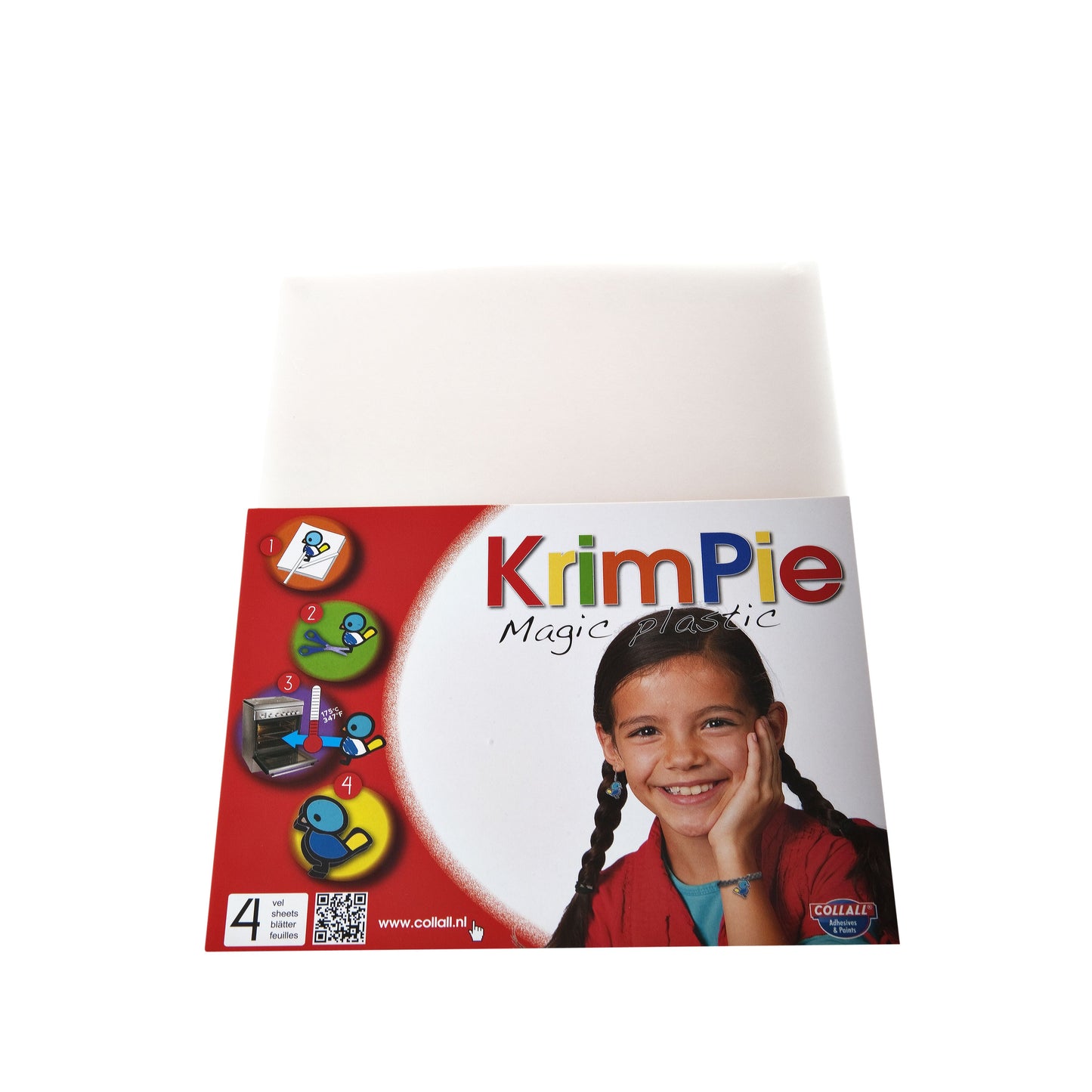 Collall - Krimpievel Magic Plastic transparant set à 4 vel