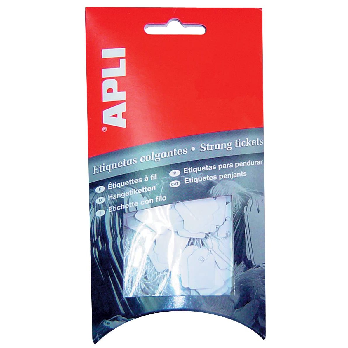 Apli - étiquettes métalliques pi 13 x 34 mm (l x h) (7007), carton de 200 pièces