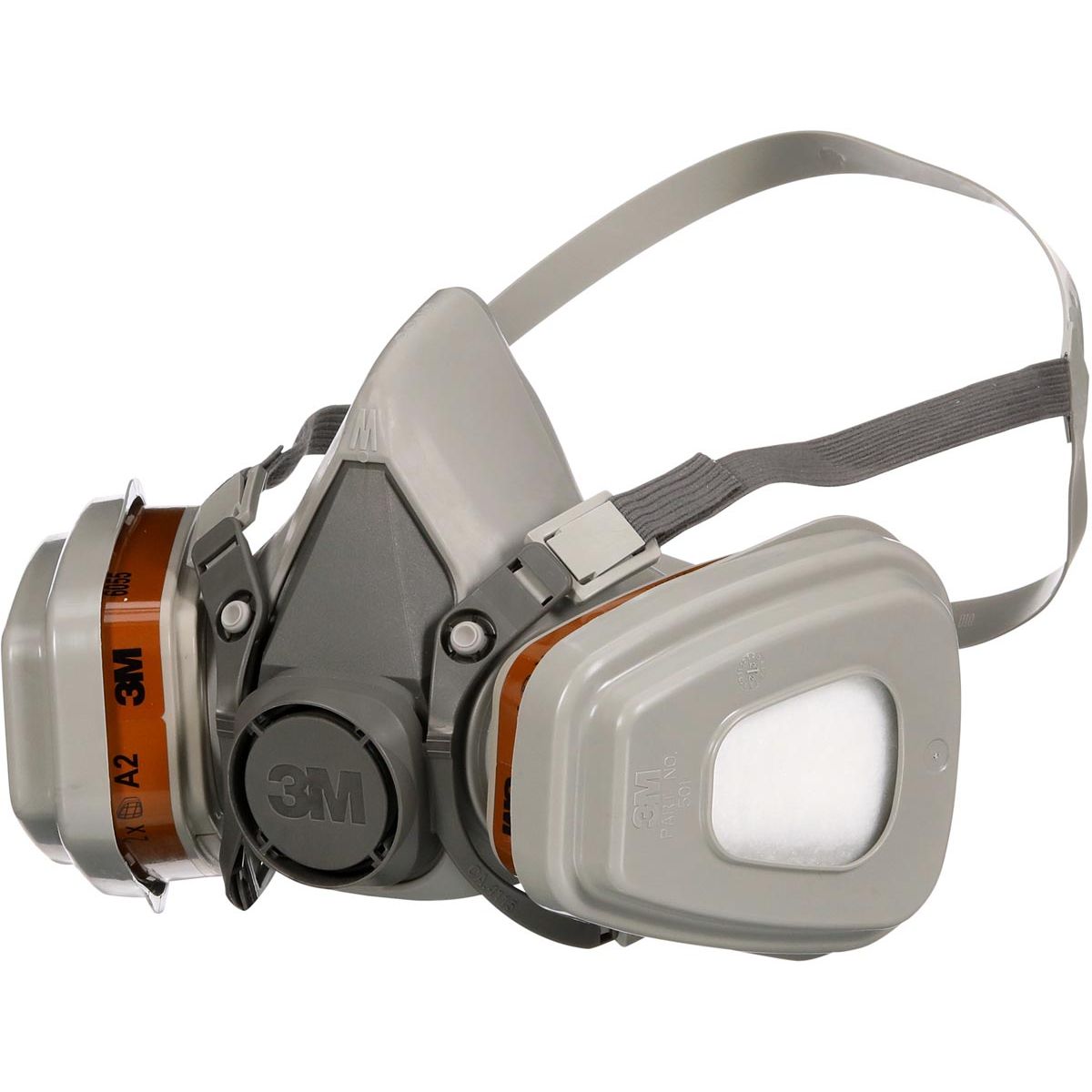 3M - mondmasker met vervangbare filters, herbruikbaar, biedt A2P2 ademhalingsbescherming