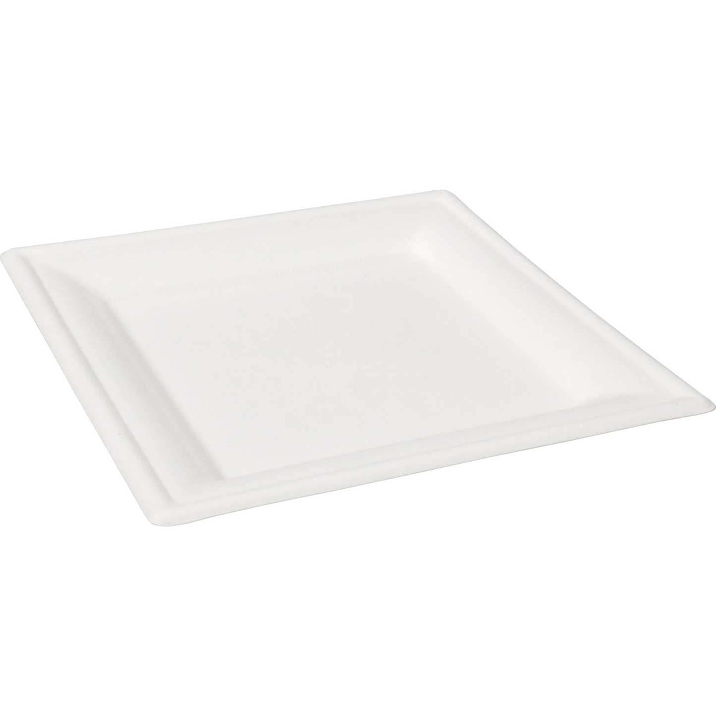 Depa - Bord | vierkant | 1-vaks | bagasse (suikerrietpulp) | 16x16cm | wit | 500 stuks