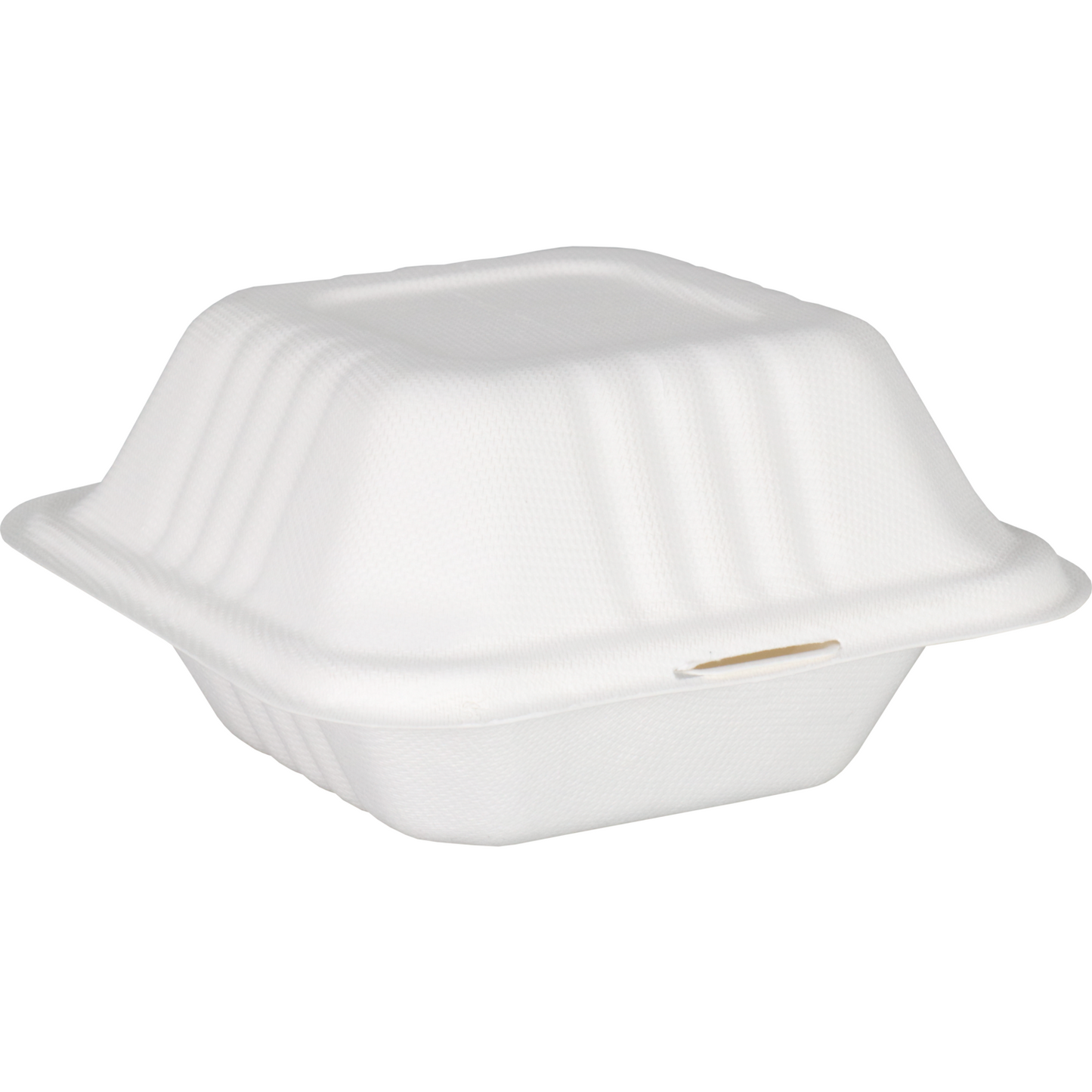 Klika - Bak | Bagasse (suikerrietpulp) | hamburgerbox | 150x150x78mm | wit | 500 stuks