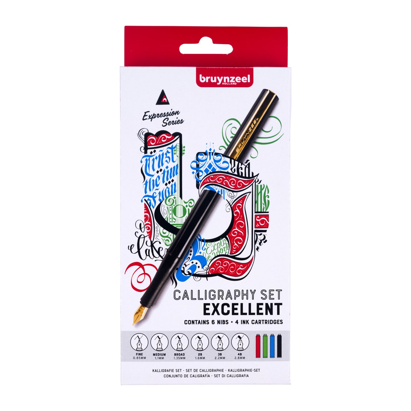 Bruynzeel - Stylo calligraphie luxe lot de 14 pièces 60344014 | 3 pièces