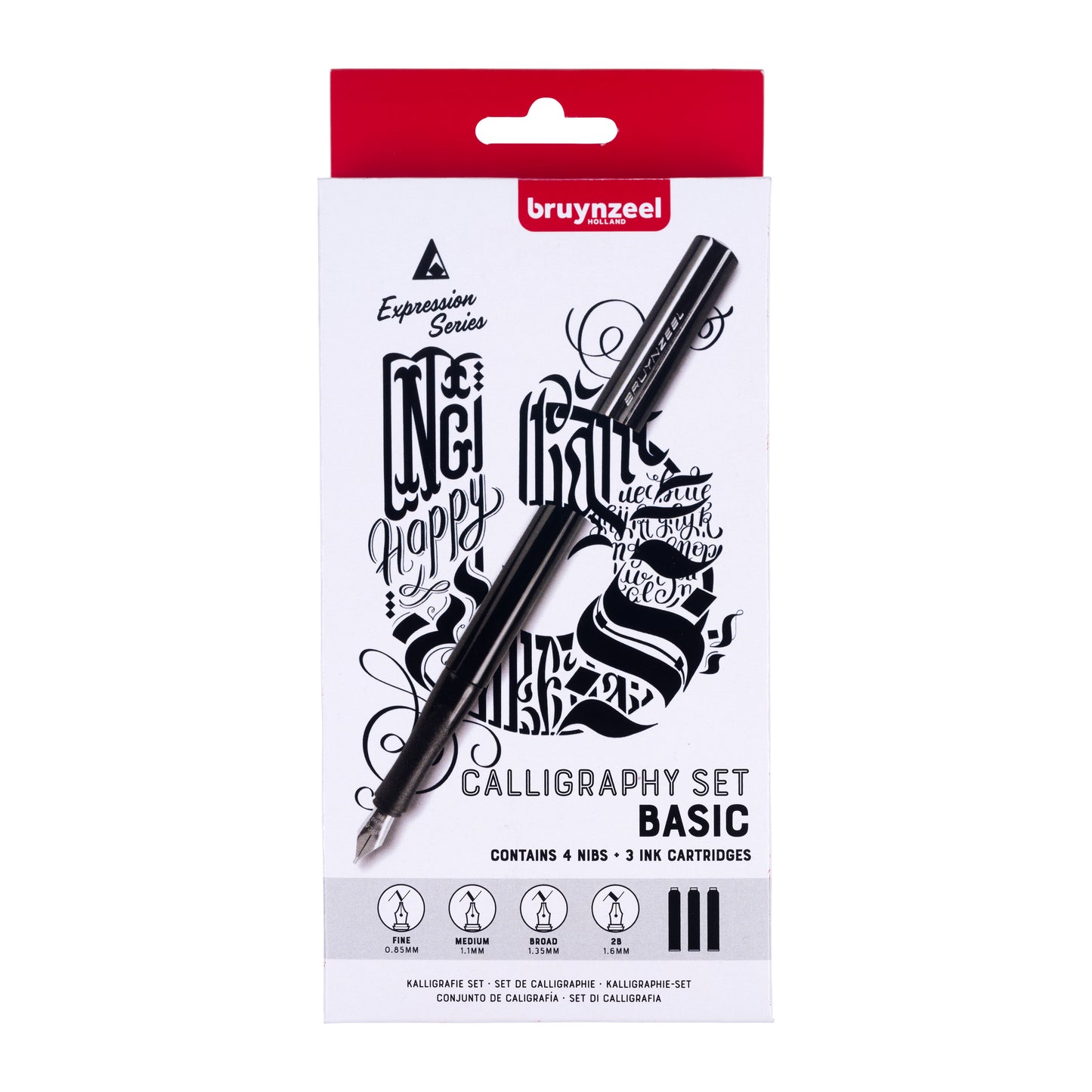 Bruynzeel - Kalligrafieset expression basic 8st | 3 stuks
