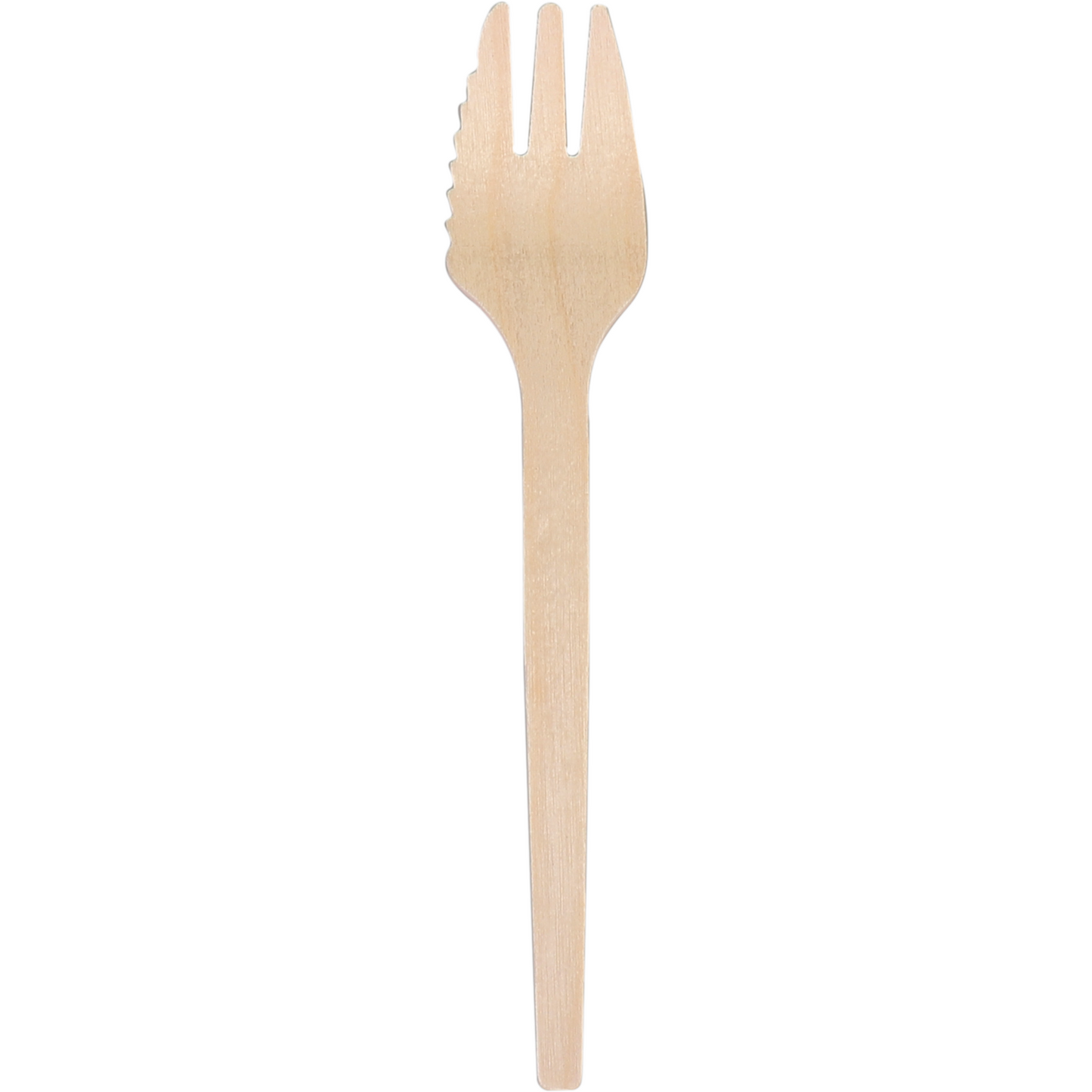 Snackgabel mit Schneide 140mm 200 Stück Holz | 5 Stück