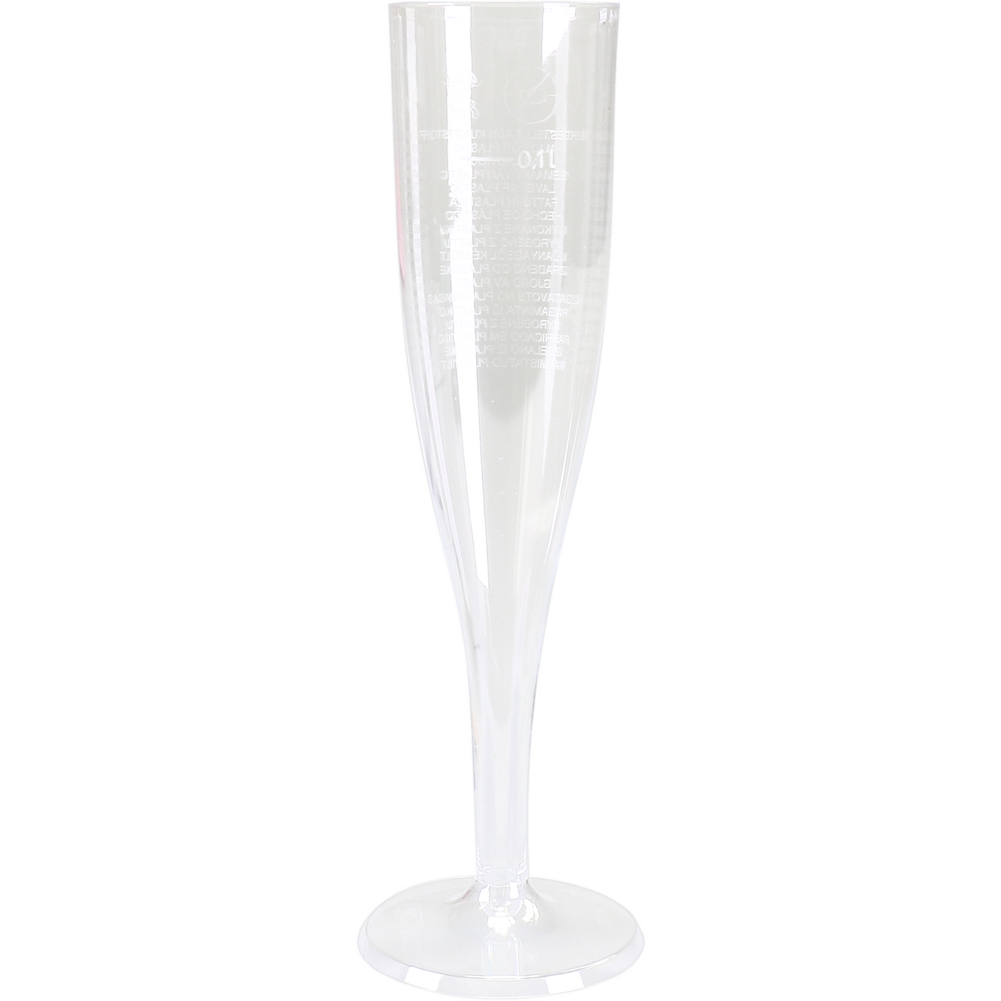 Coupe de champagne transparente avec socle 10 pièces