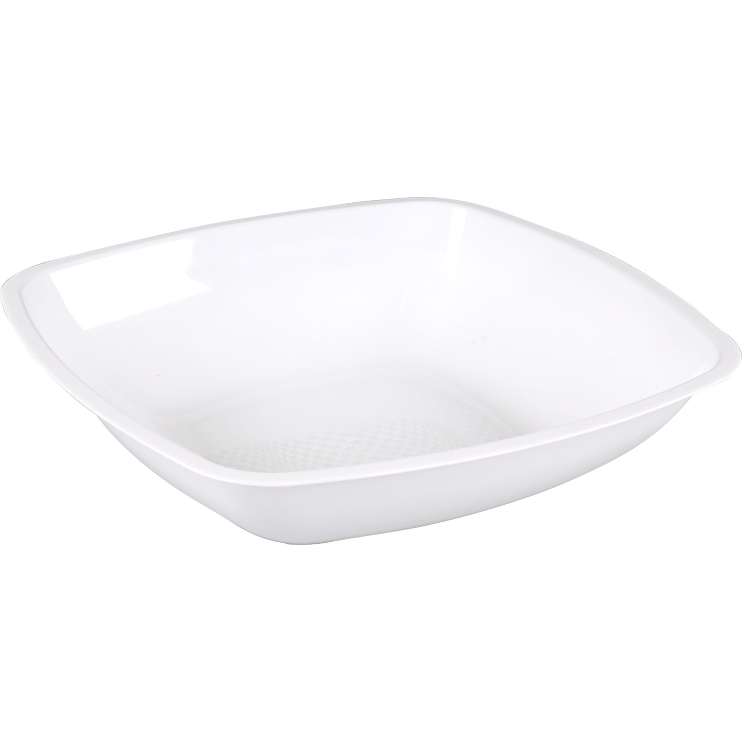 Paardekooper - Bord | diep bord | Use reuse | reusable | vierkant | 1-vaks | pP | 18x18cm | wit | 300 stuks