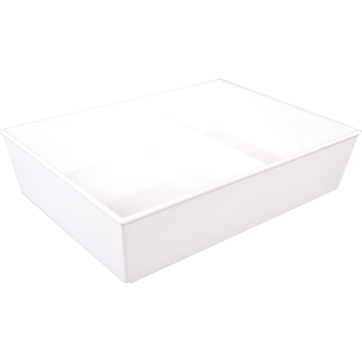 Ornamin - Échelle | réutilisable | incassable | 2 compartiments | SAN | rectangulaire | 1900 ml | 260x190x60mm | blanc | 10 pièces