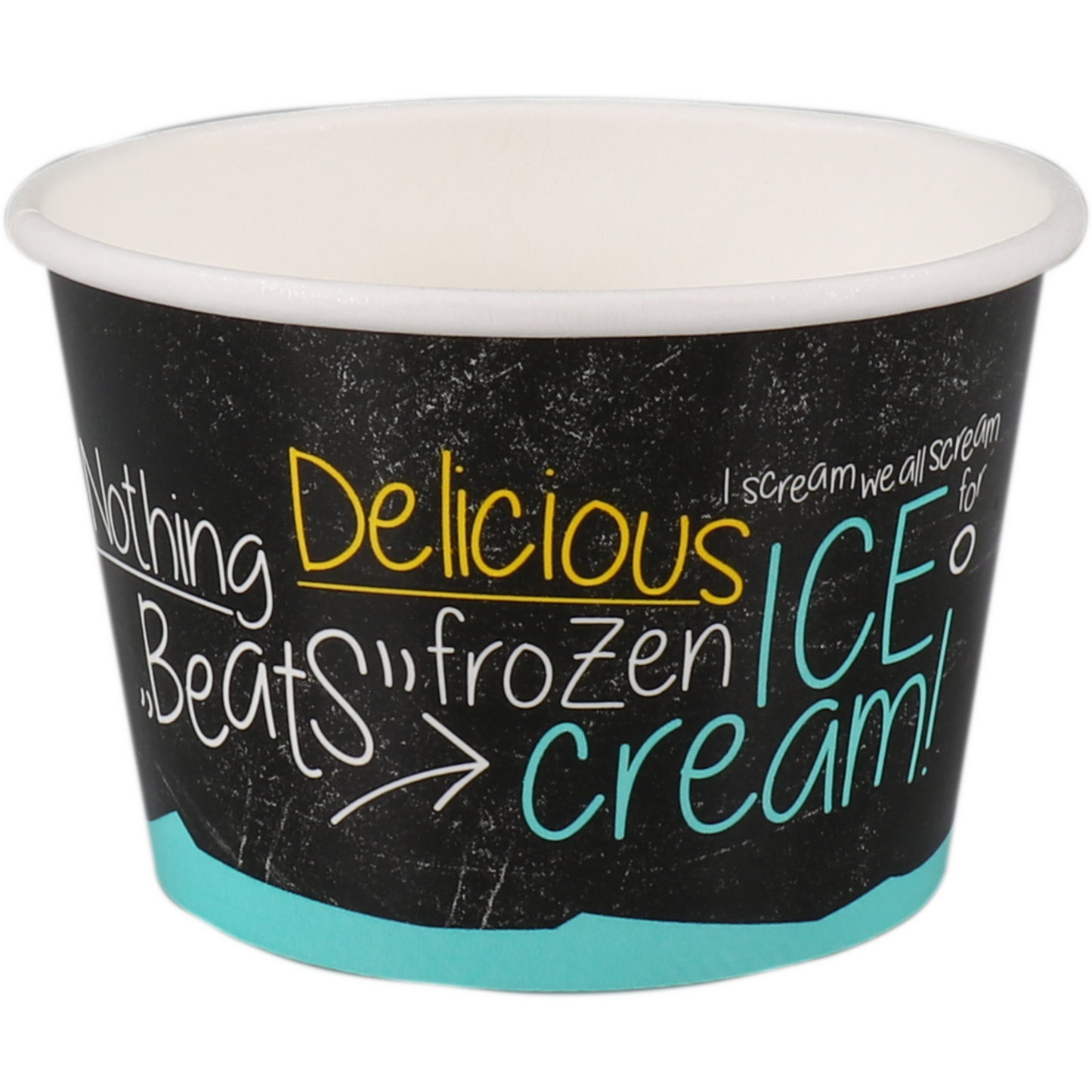 Depa - Cup | ijscup | karton + PE | 200ml | 8oz | Ø 95mm | 62mm | blauw/zwart | 1000 stuks