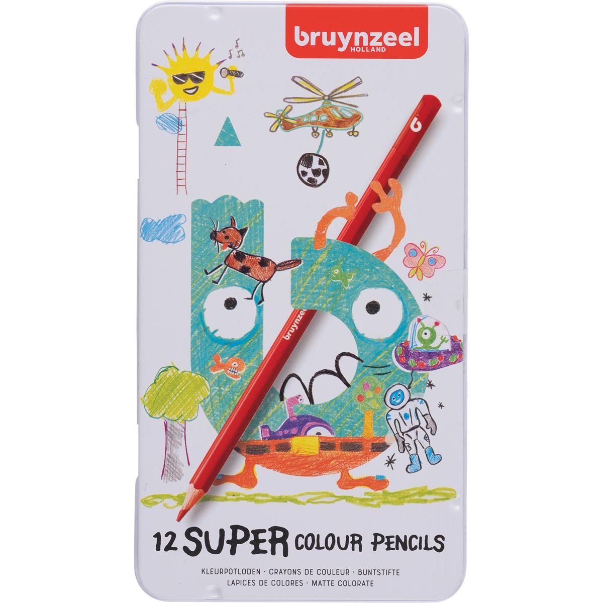 Bruynzeel - crayon de couleur Super, boîte de 12 pièces