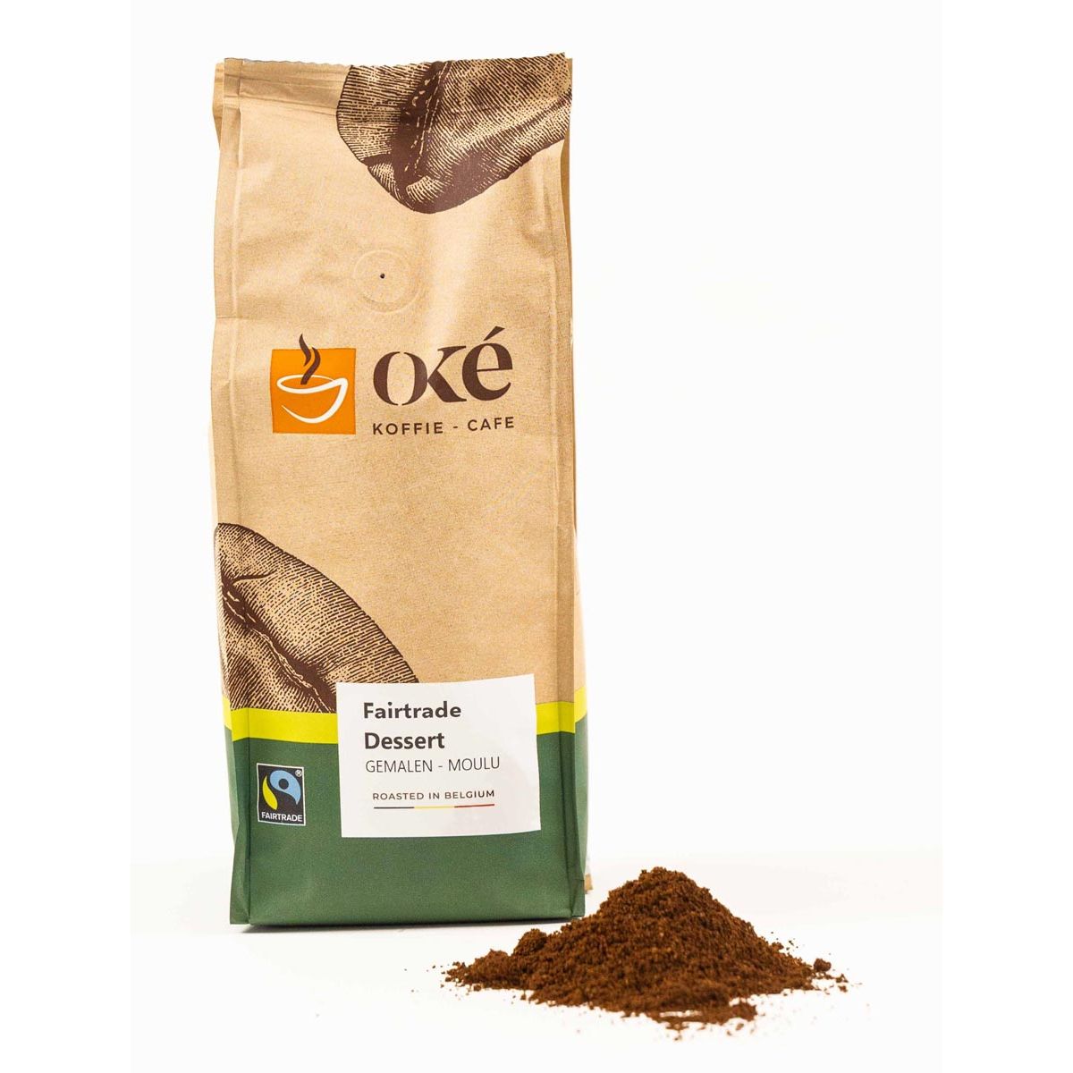 OKE Koffie - Oké koffie, gemalen, pak van 250 g, Fairtrade Dessert