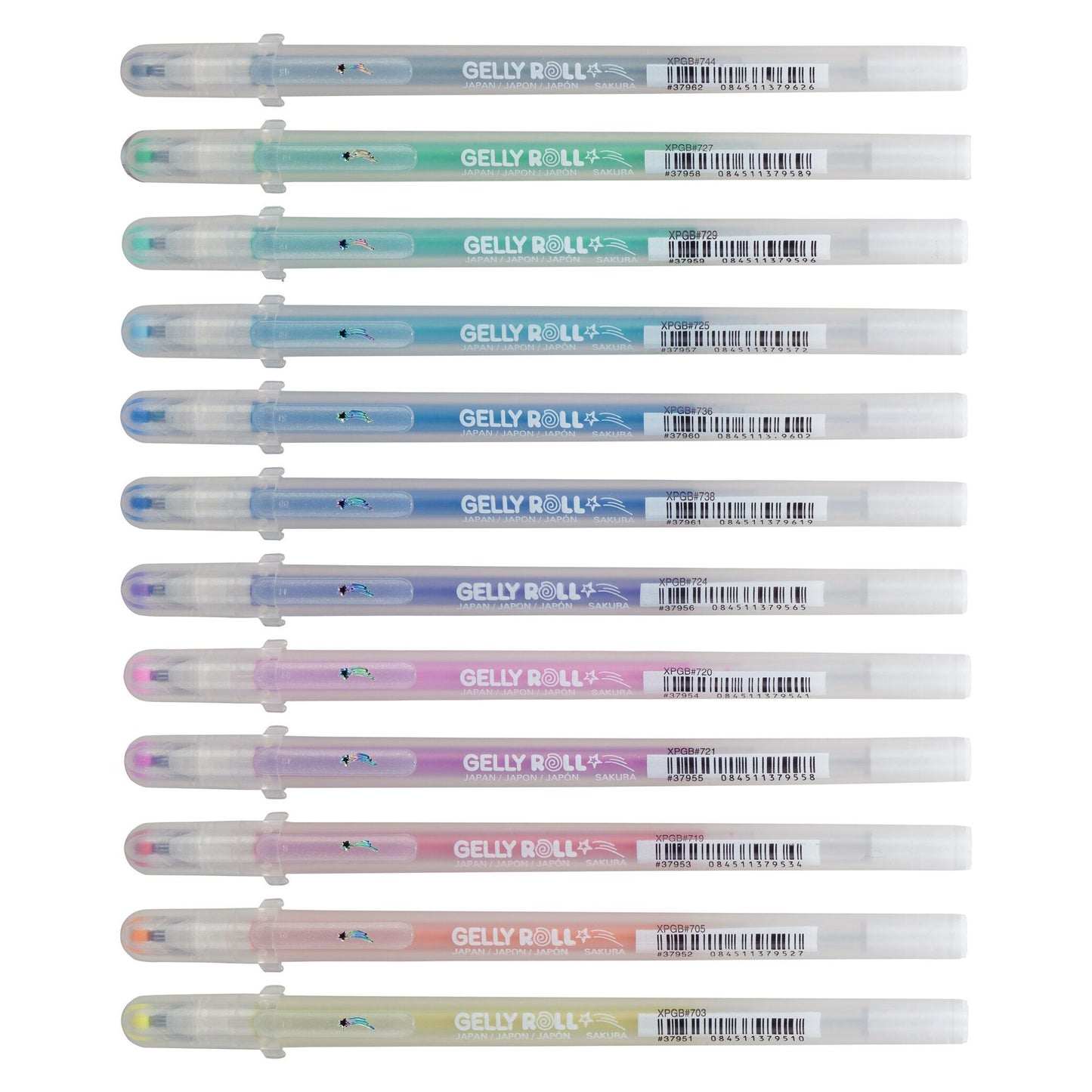 Sakura - Gel Writer Gelly Roll Staubset mit 12 Farben