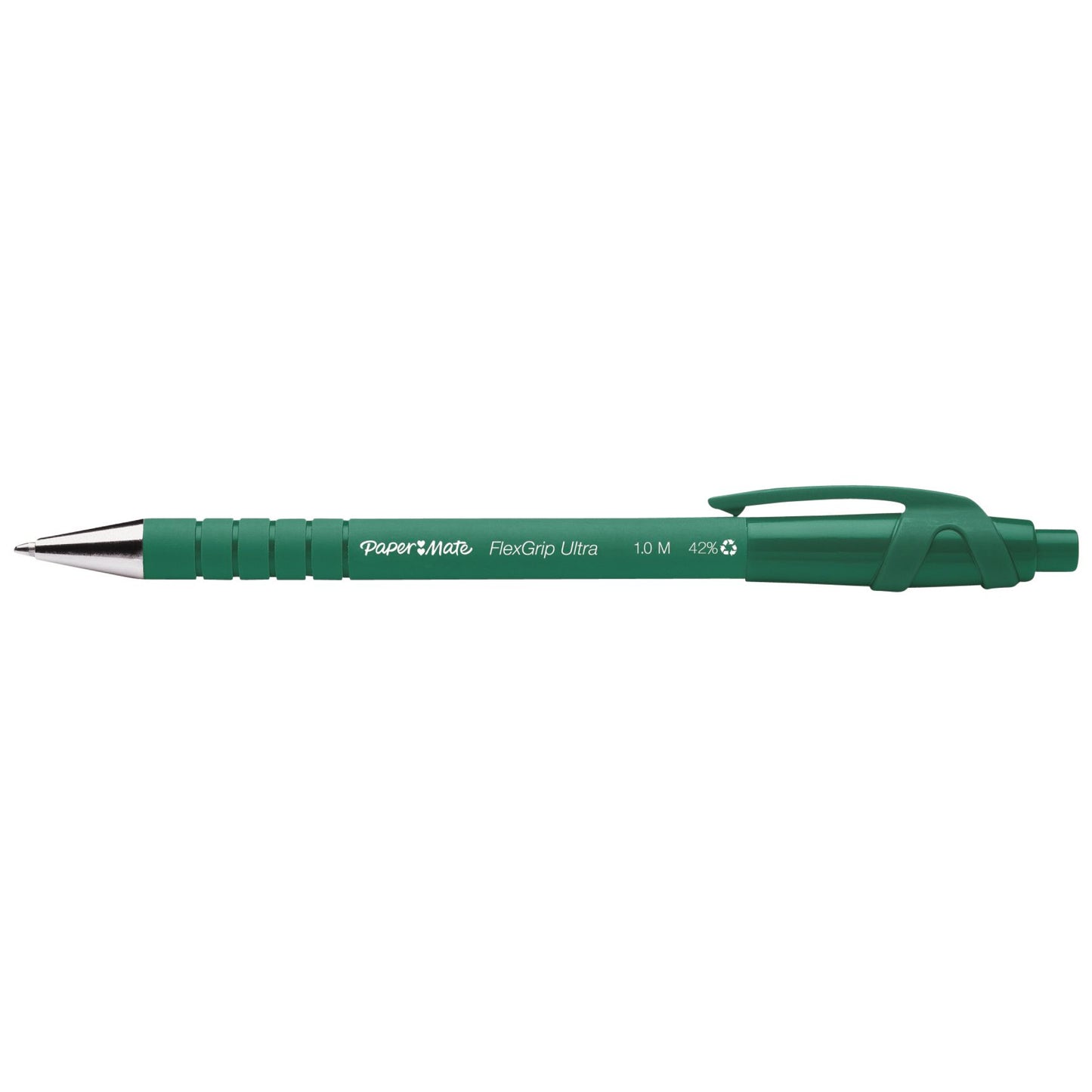 Paper Mate - Balpen papermate flexgrip ultra m groen | 12 stuks