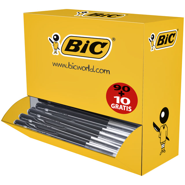 BIC - Balpen m10 m 90+10 gratis zwart