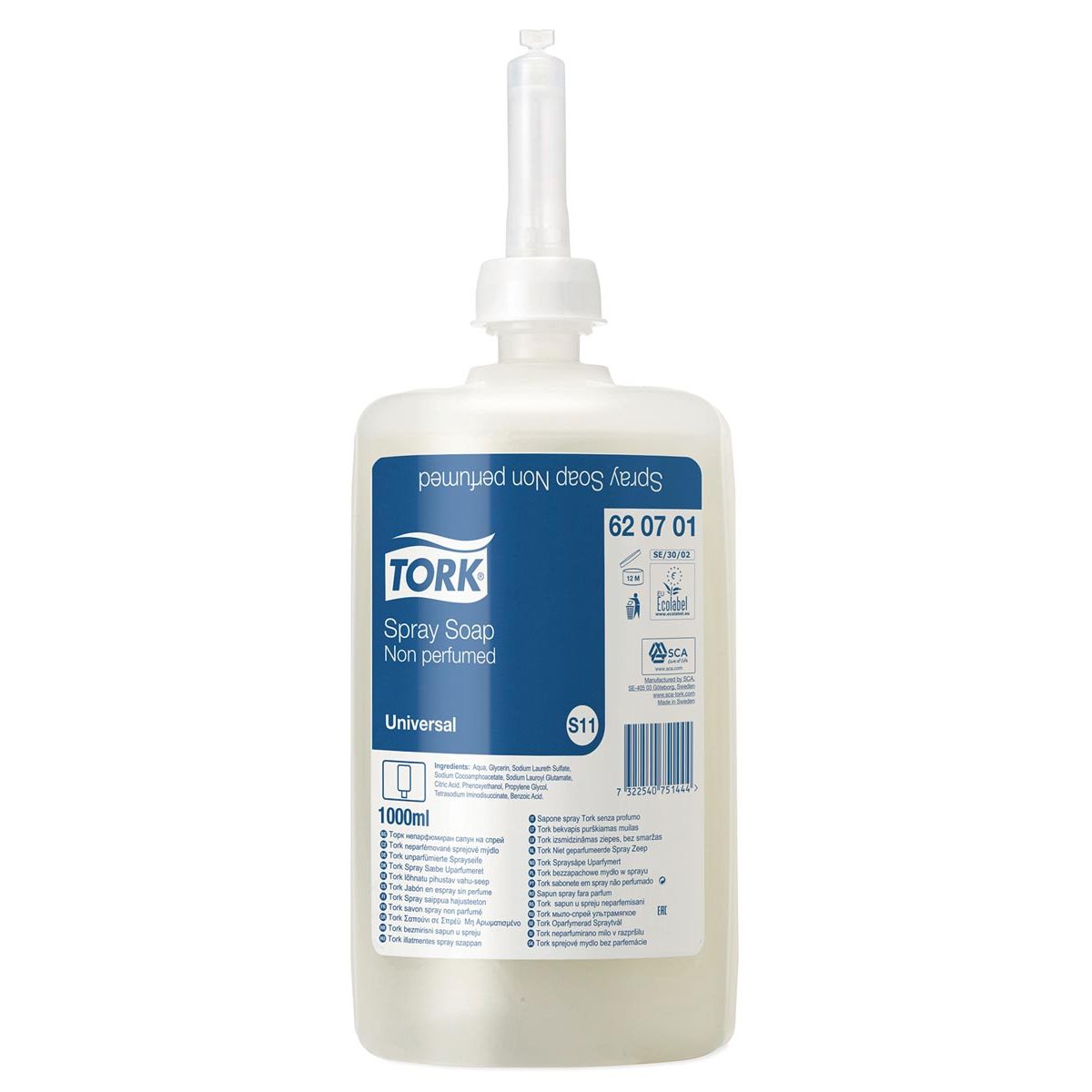 Tork - vloeibare zeep, extra mild, S11, flacon van 1 liter