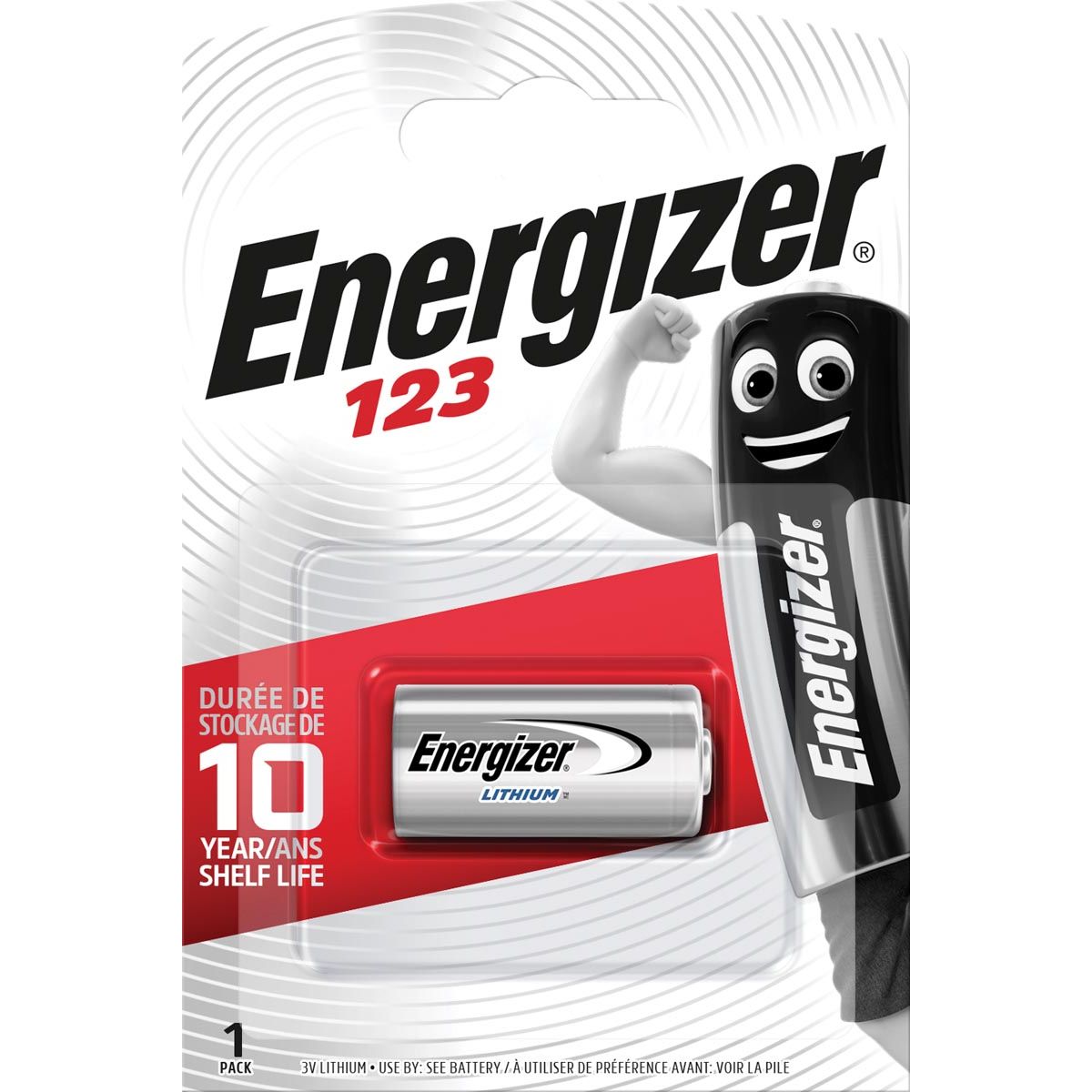 Energizer - pile Photo Lithium 123, sous blister