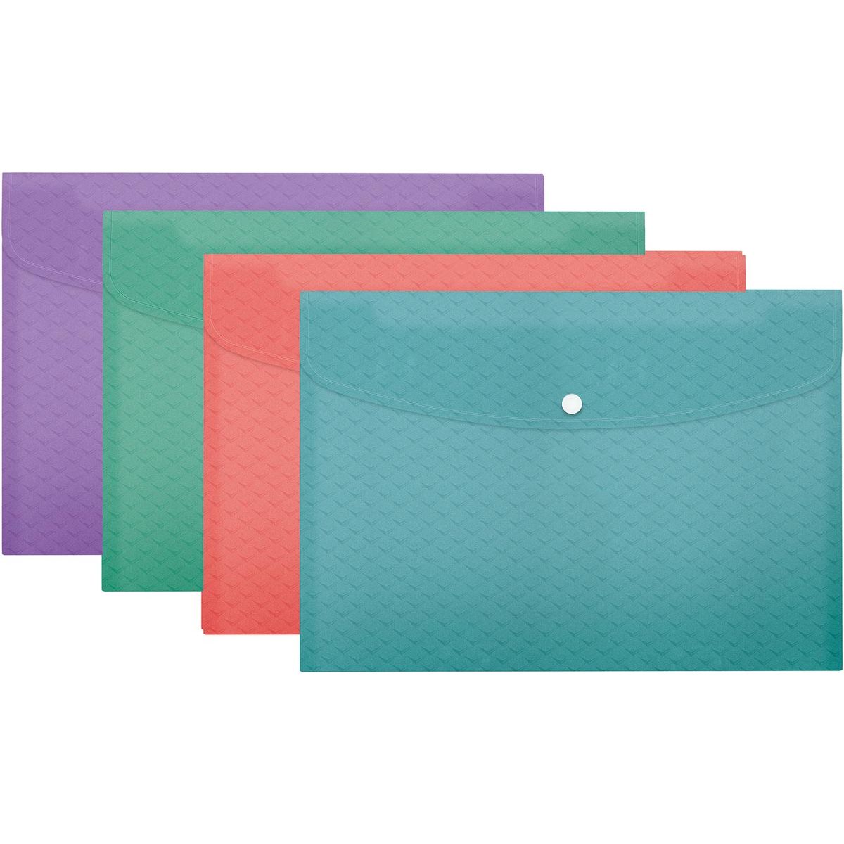 Esselte - Colour'Breeze projectomslag A4, PP, assorti, pak van 4