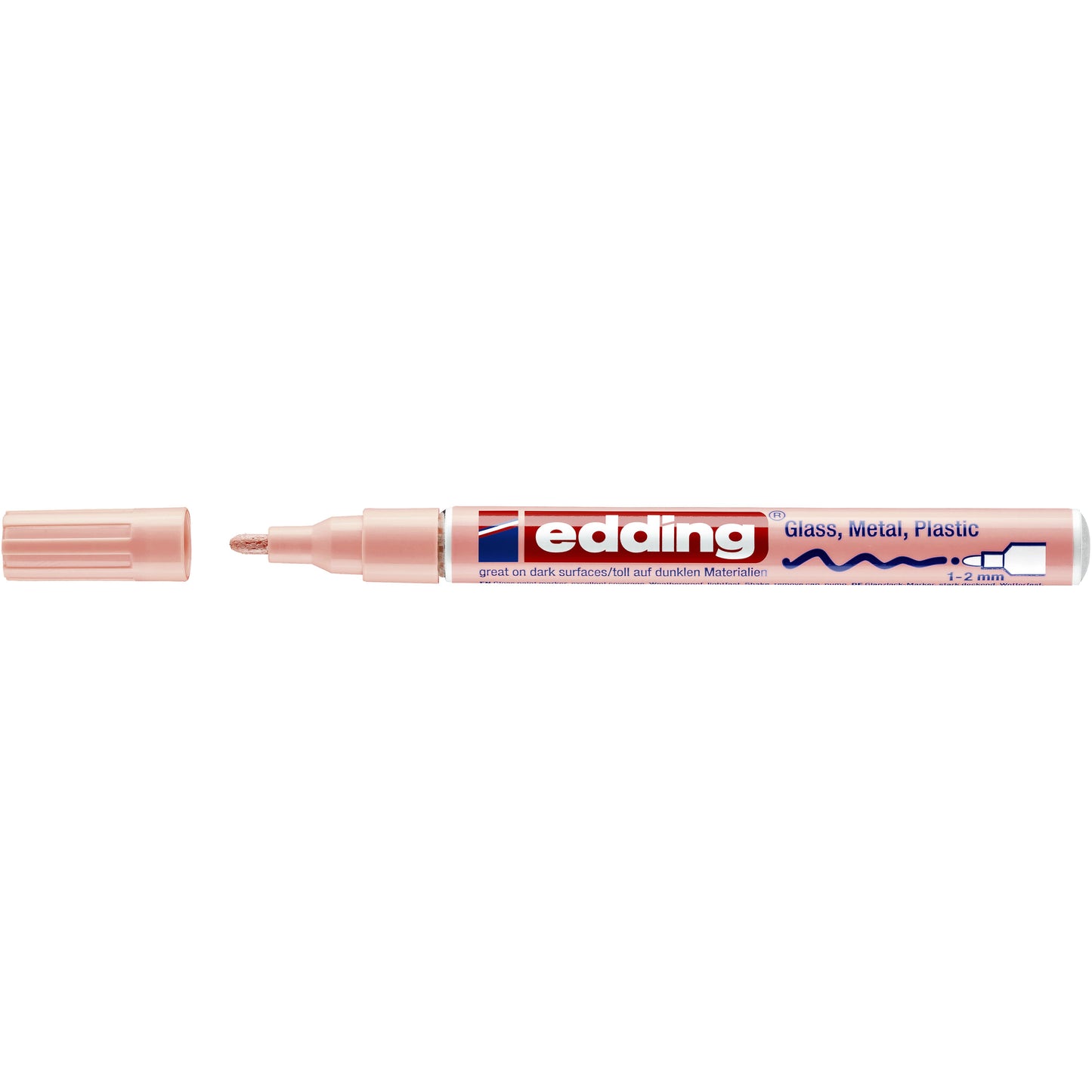 Edding - Paintmarker 751 oliebasis 1-2mm pastel roze | 10 stuks
