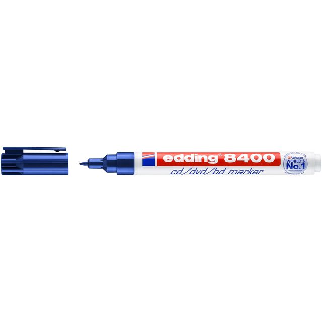 Edding - Cd marker 8400 rond 0.5-1.0mm blauw