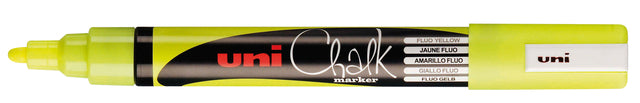 Uni-ball - Krijtstift rond 1.8-2.5mm fluor geel | 12 stuks