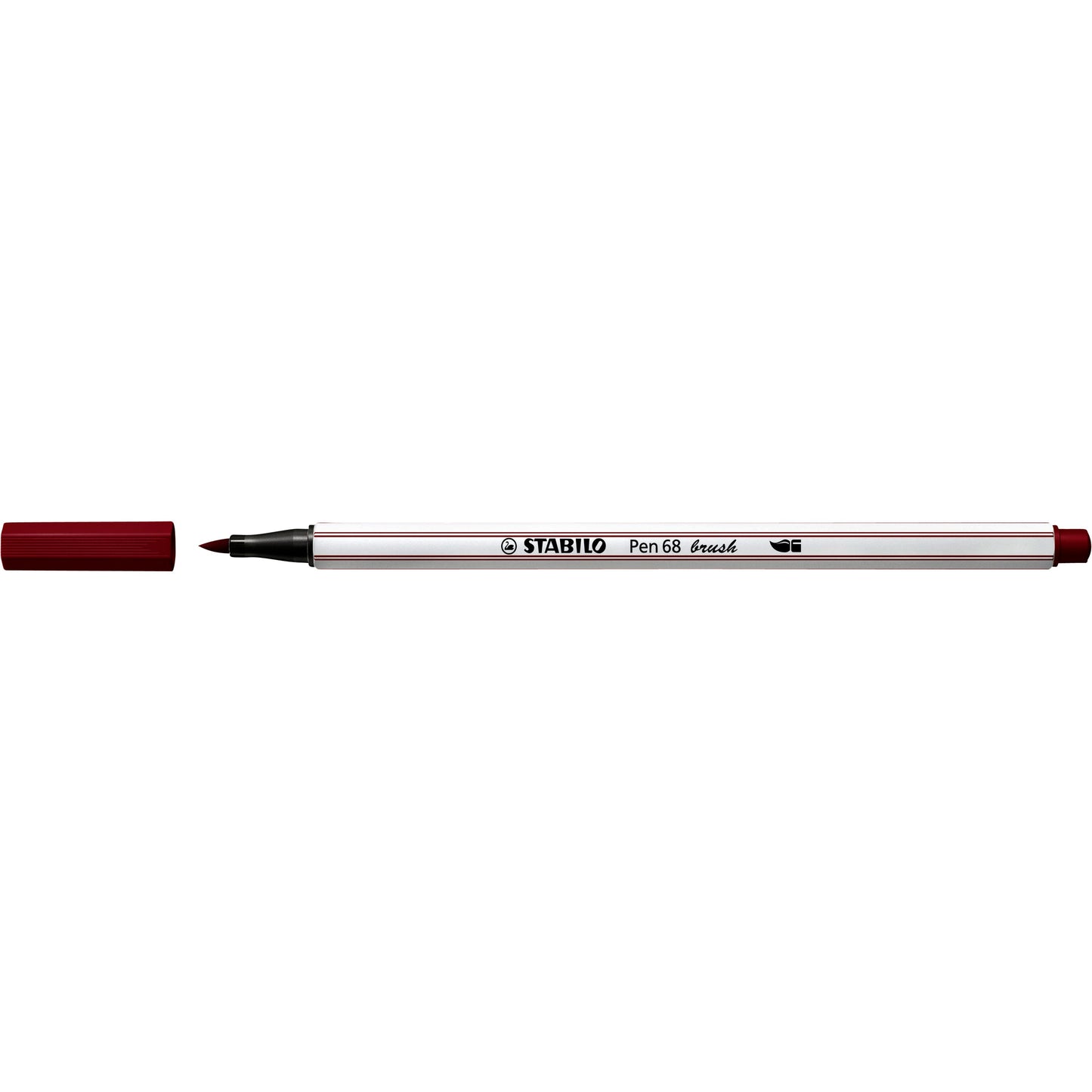 Stabilo - Pen 68 brush, premium brush viltstift, heide paars, per stuk