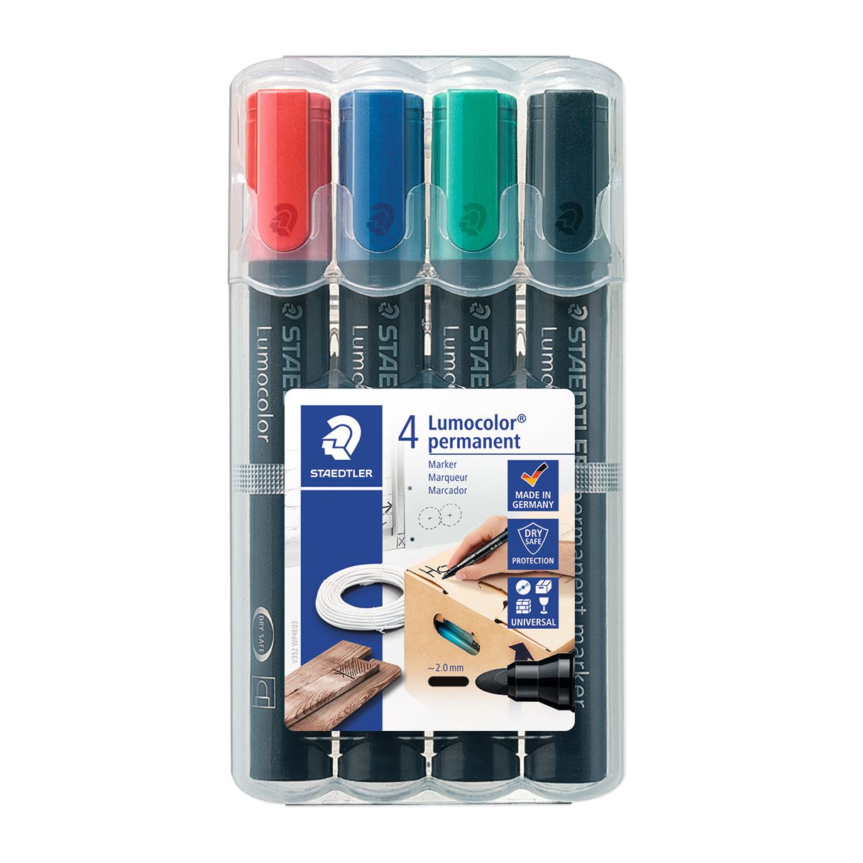 Staedtler - Filzstift 352 rund sortiert 2mm Set à 4 Stück sortiert