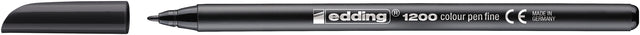 Edding - Fineliner 1200 001 fin noir | 10 pièces