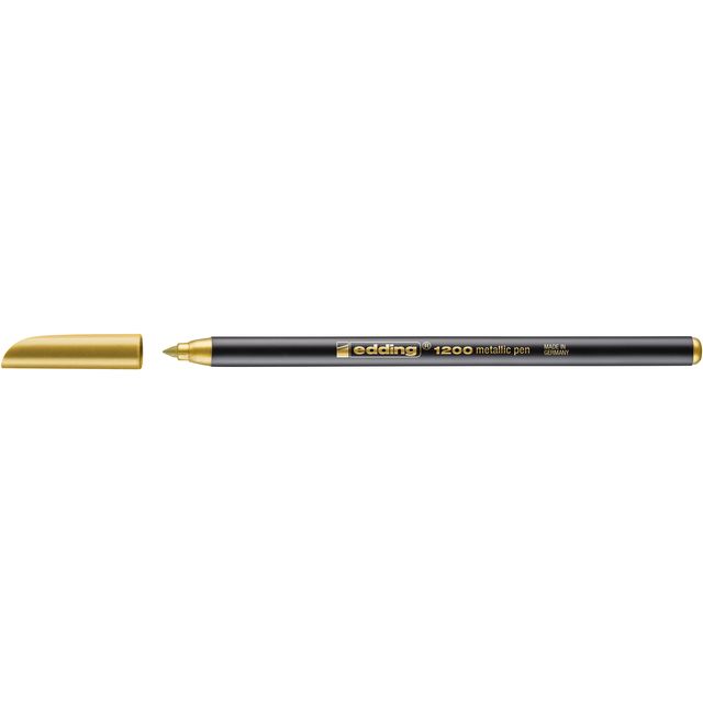Edding - Fineliner 1200 f metallic goud | 10 stuks